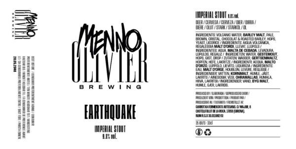 menno Earthquake Etiqueta